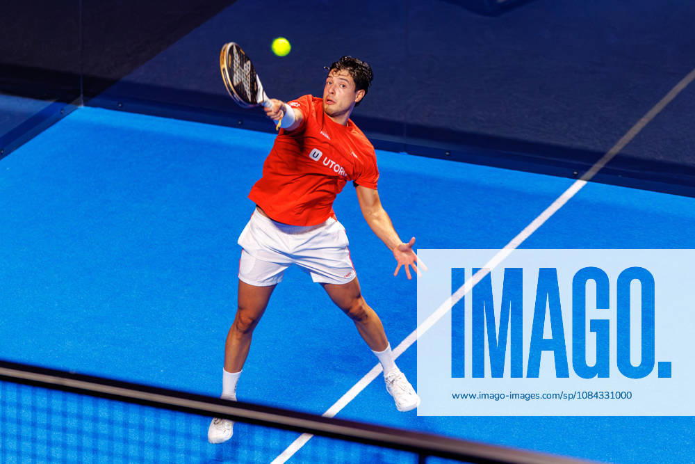 DÜSSELDORF, GERMANY - 10 OCTOBER 2026: Image shows Agustin Tapia (ARG) during CUPRA Germany Premier Padel P2 2026 Day 7: Semifinals at CASTELLO Düsseldorf on 10 10 2026 in Düsseldorf, Germany. Germany