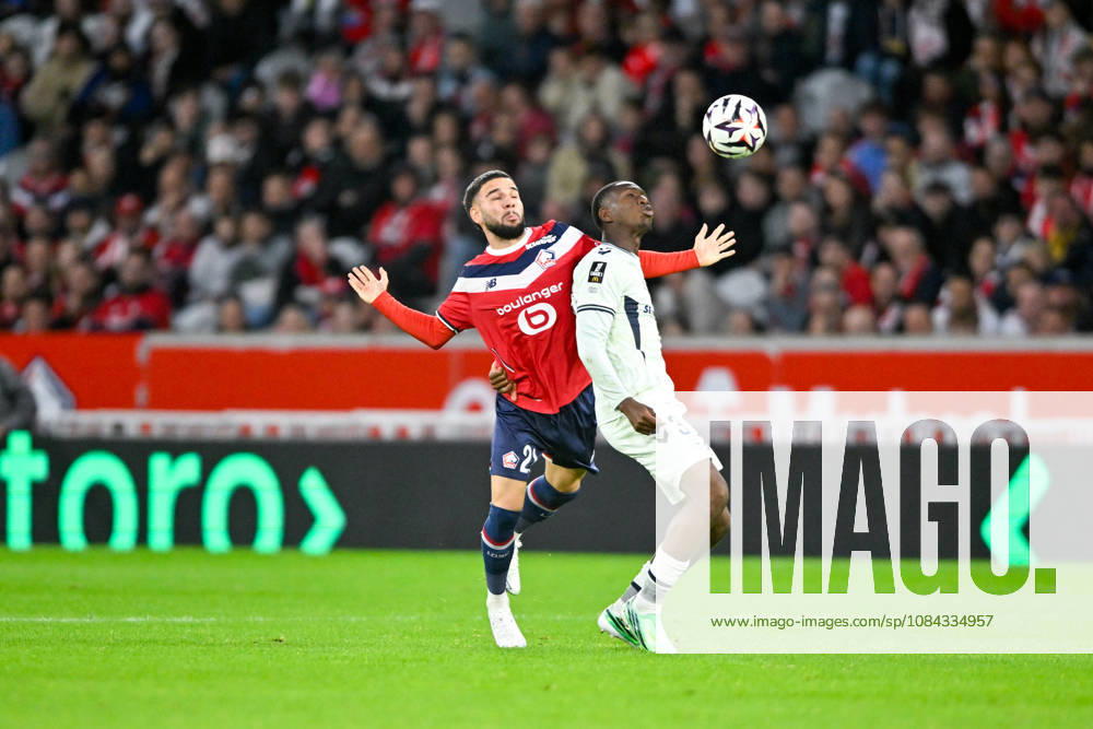 LOSC Lille v Le Havre Athletic Club - Ligue 1 McDonald s 2026 2027 Calvin VERDONK of Lille and Rayan Fofana of Le Havre during Ligue 1 McDonald s match between Lille and Le Havre at Stade Pierre-Mauroy on October 10, 2026 in Lille, France. Lille France