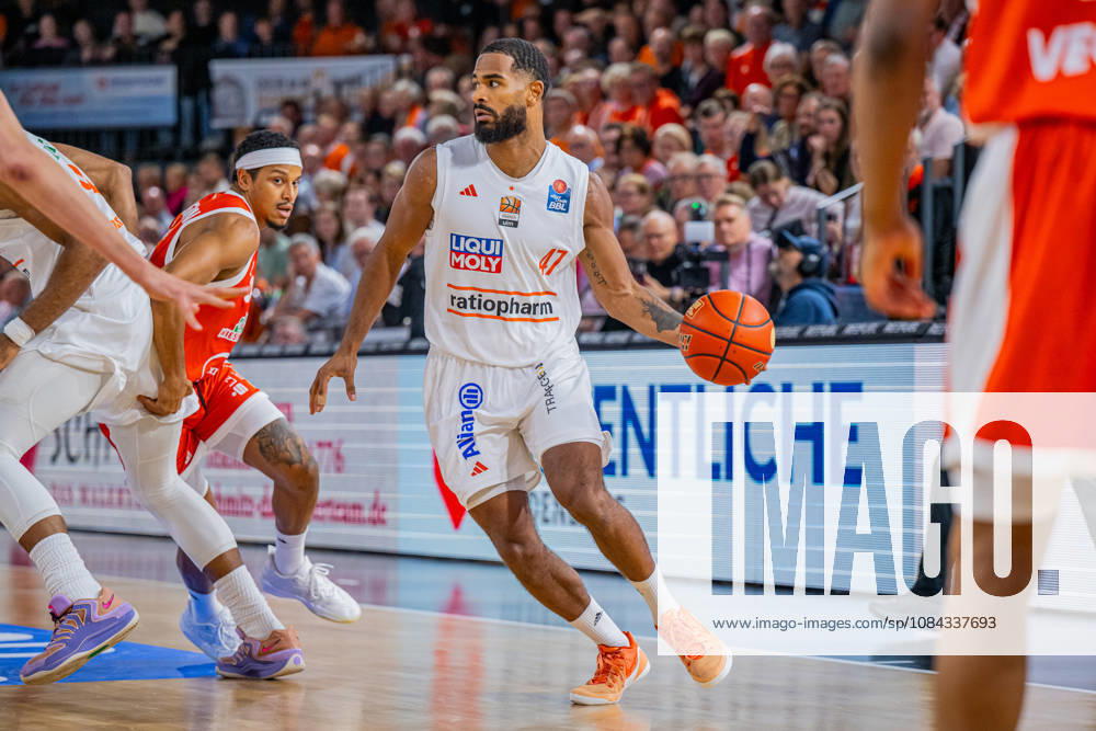 1st Basketball Bundesliga, easyCredit BBL, 2026–2027 Season, Men s Division, Regular Season, Matchday 5, October 10, 2026, RASTA Vechta vs. ratiopharm Ulm, Marvin Heckel 47, ratiopharm Ulm in action, Vechta, RASTA Dome, Lower Saxony, Germany