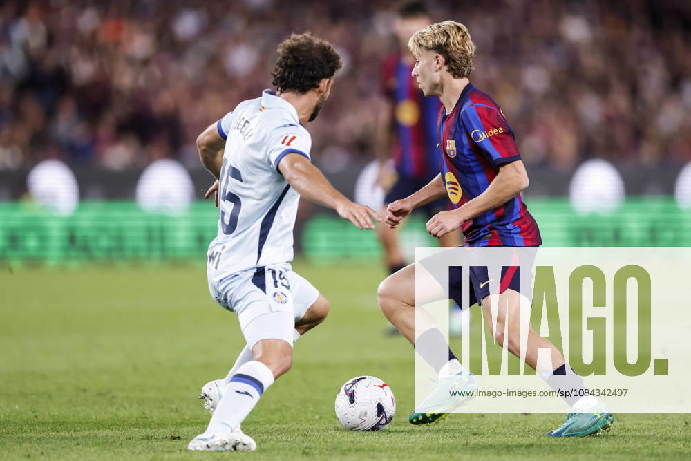 Fermin Lopez of FC Barcelona, Barca in action during the Spanish league, LaLiga EA Sports, football match played between FC Barcelona and Getafe CF at Spotify Camp Nou stadium on October 10, 2026 in Barcelona, Spain. FC Barcelona V Getafe CF - LaLiga EA Sports - ZUMAa181 20261010_zaa_a181_118