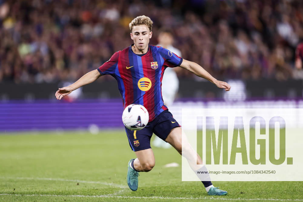 Fermin Lopez of FC Barcelona, Barca in action during the Spanish league, LaLiga EA Sports, football match played between FC Barcelona and Getafe CF at Spotify Camp Nou stadium on October 10, 2026 in Barcelona, Spain. FC Barcelona V Getafe CF - LaLiga EA Sports - ZUMAa181 20261010_zaa_a181_130