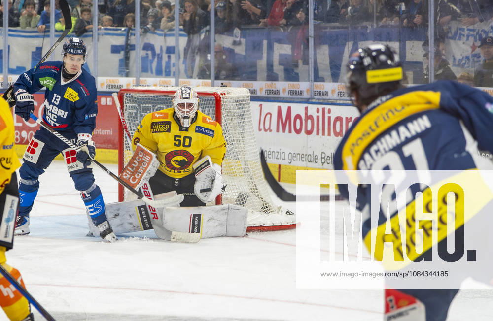 Quinto, Gottardo Arena, NL: HC Ambri Piotta vs. SC Bern; 50 saves by Bern goalkeeper Christof Von Burg against 21 shots by Luc Bachmann (Ambri); Quinto, Gottardo Arena, Ticino, Switzerland