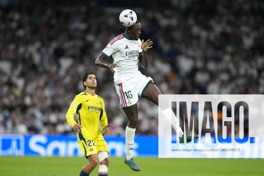 Ibrahima Konate of Real Madrid CF in action during the Spanish League, LaLiga EA Sports, football match between Real Madrid and Villarreal CF at Bernabeu stadium on October 10, 2026, in Madrid, Spain. Real Madrid V Villarreal CF - LaLiga EA Sports - ZUMAa181 20261010_zaa_a181_189