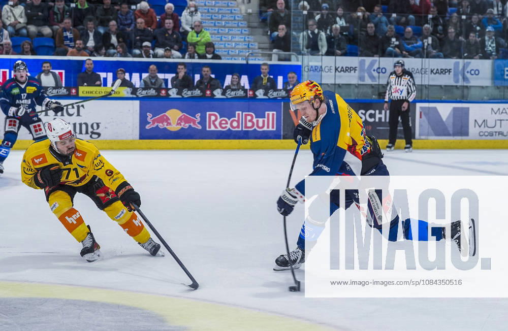 Quinto, Gottardo Arena, NL: HC Ambri Piotta vs. SC Bern. Top scorer Roby Jarventie of Ambri in action at the Gottardo Arena in Quinto, Ticino, Switzerland