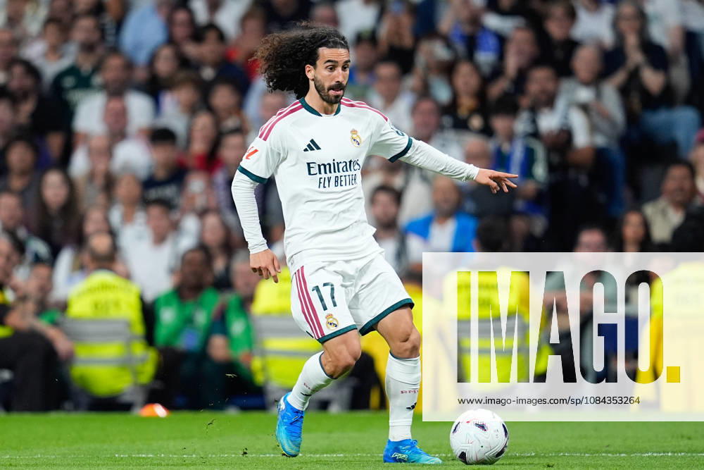 Marc Cucurella of Real Madrid CF runs with the ball during the Spanish League, LaLiga EA Sports, football match between Real Madrid and Villarreal CF at Bernabeu stadium on October 10, 2026, in Madrid, Spain. Real Madrid V Villarreal CF - LaLiga EA Sports - ZUMAa181 20261010_zaa_a181_258