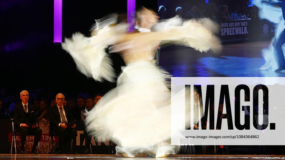 2026 World Standard Dance Championships in Leipzig, WDSF World Championships, October 10, 2026. Winners of the World Dance Championships in Leipzig on October 10, 2026: Gold medalists Vadim Shurin and Anastasia Meshkova from Latvia in action in Leipzig, Saxony, Germany, at the Leipzig Exhibition Center (Neue Messe Leipzig).