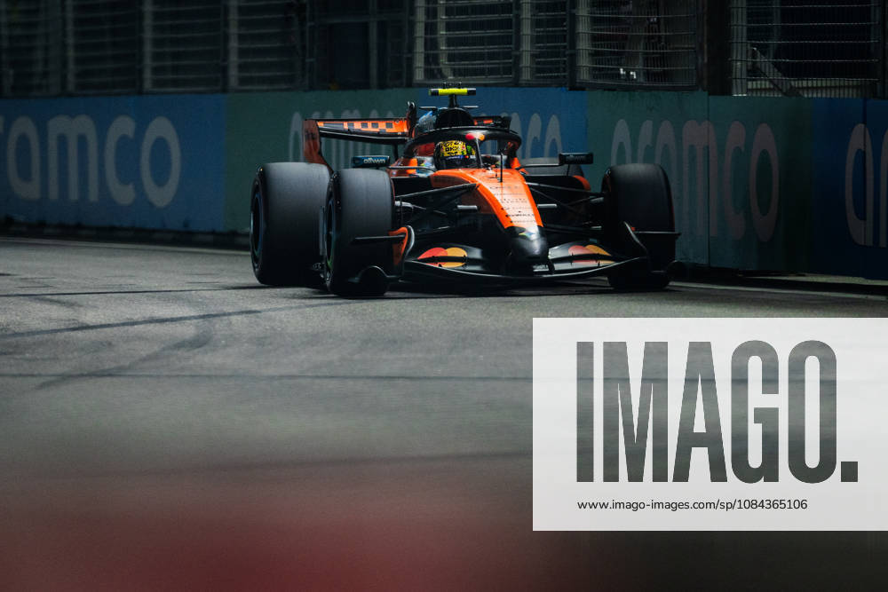 Marina Bay Street Circuit, Singapore, Singapore. 10.October.2026; Lando Norris of Great Britain and McLaren Mastercard F1 Team during qualifying Formula One Singapore Grand Prix aflo_354967729 JayxHiranox