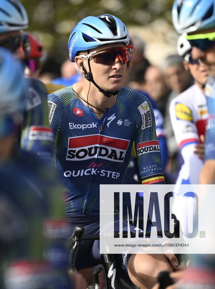 Paris Tours 2026 Cycling Race TOURS, FRANCE - OCTOBER 11 : Merlier Tim (BEL) of Soudal Quick-Step during the 120th edition of Paris Tours an UCI ProSeries 1.Pro one day cycling road race for Men Elite of 216.2 km with start in Chartres and finish in Tours on October 11, 2026 in Tours, France, 11 10 2026 ( Motordriver Guy De Vuyst - Tours France