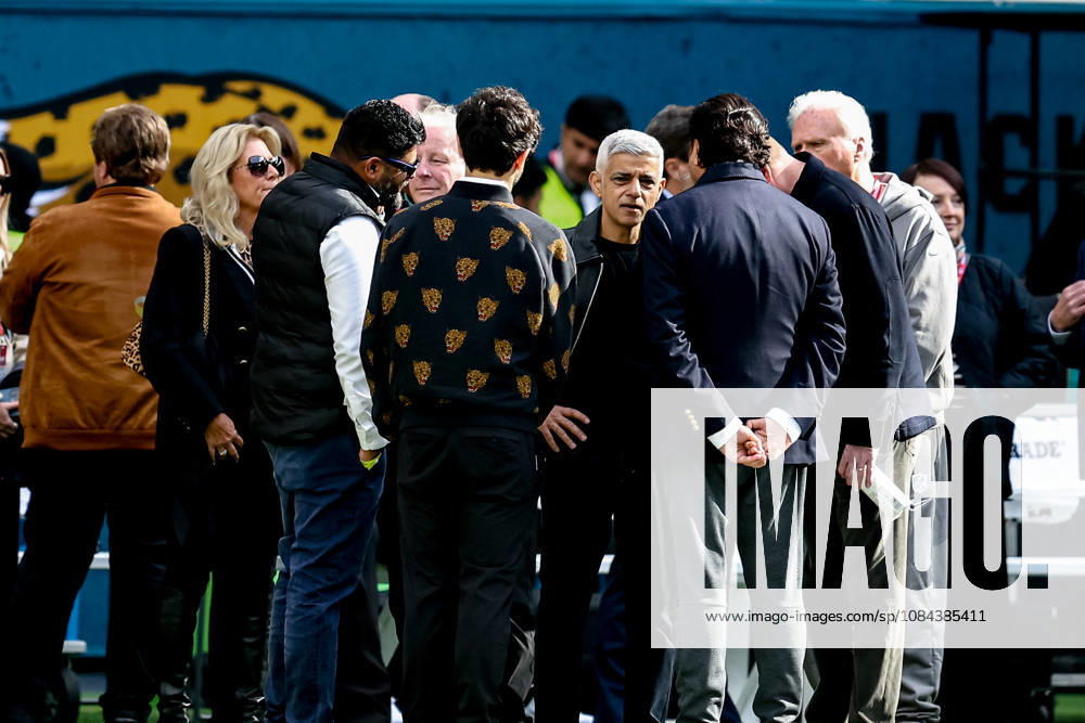 Jacksonville Jaguars v Philadelphia Eagles, International Series London Mayor Sadiq Khan during the International Series match between Jacksonville Jaguars and Philadelphia Eagles at Tottenham Hotspur Stadium, London, UK on 11 October 2026. London Tottenham Hotspur Stadium London UK Editorial use only ,