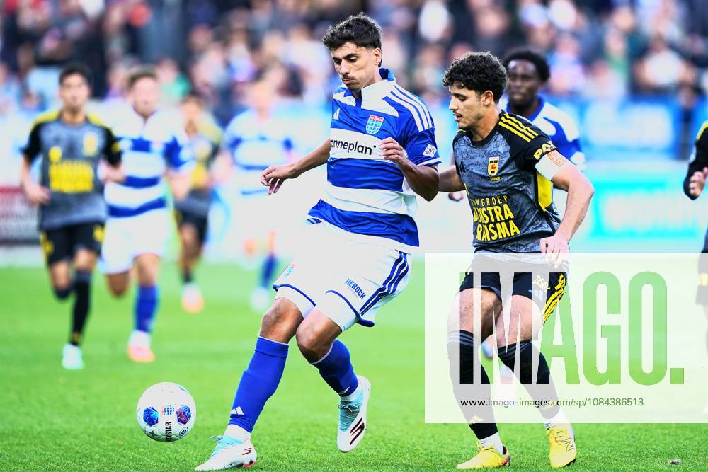 2026-10-11 VriendenLoterij Eredivisie: PEC Zwolle v SC Cambuur ZWOLLE, NETHERLANDS - OCTOBER 11: Koen Kostons of PEC Zwolle and Ismaël Baouf of SC Cambuur during the VriendenLoterij Eredivisie match between PEC Zwolle and SC Cambuur at Mac3Park Stadion on October 11, 2026 in Zwolle, Netherlands. Zwolle Mac3Park Stadion Netherlands Content not available for redistribution in The Netherlands directly or indirectly through any third parties.
