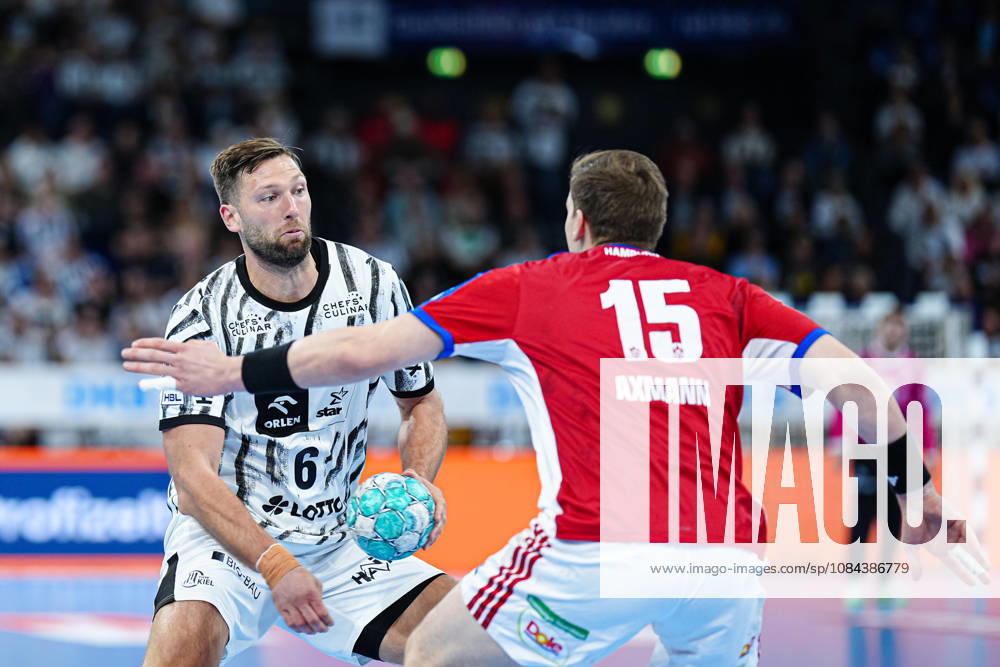 Harald Reinkind, THW Kiel, 06; Dominik Axmann, Handball Club Hamburg, 15 GER; THW Kiel vs. Handball Club Hamburg, Handball, 1st Bundesliga, Matchday 8, 2026–2027 Season, October 11, 2026 GER, THW Kiel vs. Handball Club Hamburg, Handball, 1st Bundesliga, Matchday 8, 2026–2027 season, October 11, 2026 Kiel