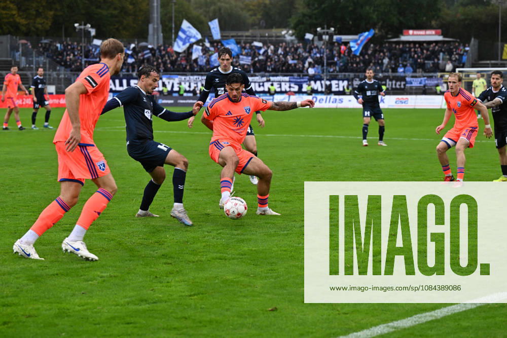 Germany, Soccer, Regionalliga Nord, Matchday 13, 2026–2027 Season, Oldenburg, Marschweg Stadium, VfB Oldenburg vs. BSV Kickers Emden, Semin KOJIC (BSV Kickers Emden) 10, Nick OTTO (VfB Oldenburg) 21, Oldenburg, Marschweg Stadium, Lower Saxony, Germany