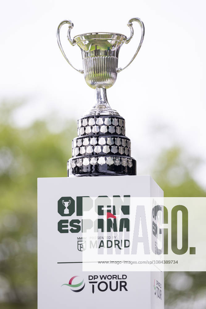 Golf 2026: Open De Espana: Day Four MADRID, SPAIN - OCTOBER 11: The official trophy of the tournament is seen on day four of the Open de Espana presented by Madrid at Club de Campo Villa de Madrid on October 11, 2026 in Madrid, Spain. Madrid Club de Campo Villa de Madrid Madrid Spain