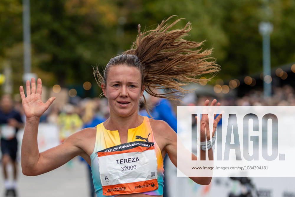 2026 Munich Marathon Munich, October 11, 2026 Tereza HROCHOVÁ (CZE) of Munich Athletics finishes second in the 10-kilometer race with a time of 00:32:47 Munich