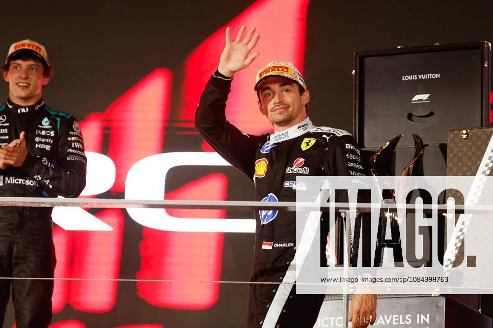 LECLERC Charles (MCO), Scuderia Ferrari SF 26, portrait, Singapore 2026, Singapore 2026, 81 PIASTRI Oscar (), McLaren F1 Team MCL40, action 01, NORRIS Lando (GBR), McLaren F1 Team MCL40, action Singapore 2026 Singapore