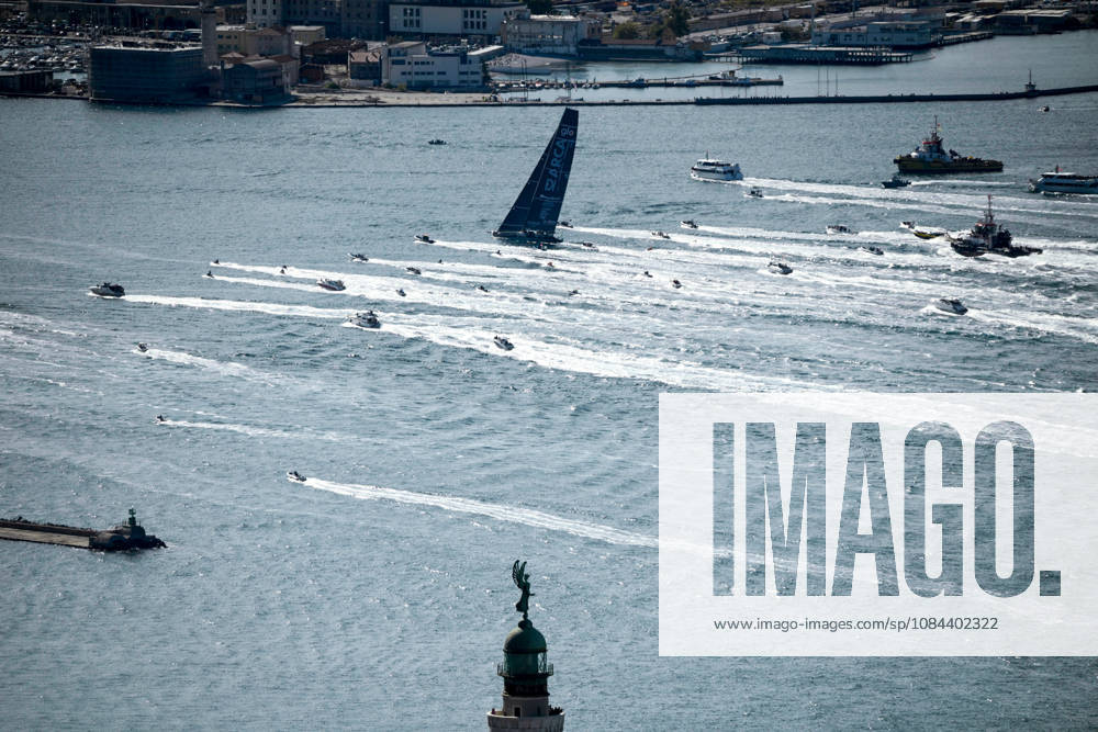 Barcolana 58 Regatta in Trieste TRIESTE, ITALY - OCTOBER 11: Support boats are seen escorting ARCA in Trieste, Italy on October 11, 2026. The 58th edition of the Barcolana sailing regatta was held in the Gulf of Trieste, bringing together 1,885 professional and amateur sailing boats for the largest sailing competition in the world. The Barcolana Autumn Cup was won by Furio Benussi aboard ARCA SGR with a time of 1 hour, 5 minutes, and 9 seconds. Valeria Ferraro Anadolu Trieste Spain. Editorial use only. Please get in touch for any other usage.