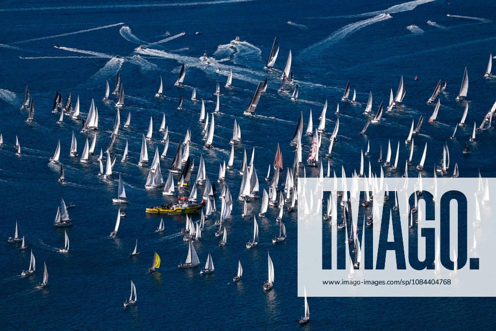 Barcolana 58 Regatta in Trieste TRIESTE, ITALY - OCTOBER 11: An aerial view shows hundreds of sailing boats compete in the Gulf of Trieste during the 58th Barcolana sailing regatta, on October 11, 2026 in Trieste, Italy. A total of 1,885 professional and amateur boats competed in the event, described as the world s largest sailing competition. Furio Benussi won the Barcolana Autumn Cup aboard ARCA SGR with a time of 1 hour, 5 minutes and 9 seconds. Valeria Ferraro Anadolu Trieste Italy. Editorial use only. Please get in touch for any other usage.