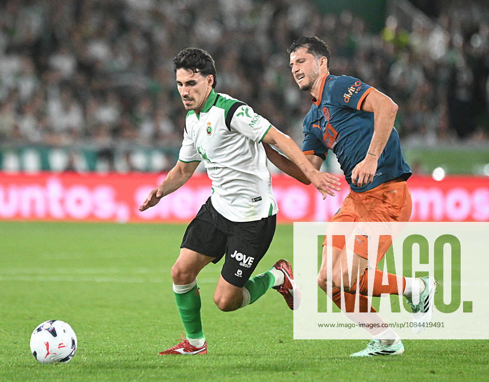 ESP LaLiga EA Sports: Racing Santander vs. Valencia CF — Andre Almeida of Racing Santander during the LaLiga EA Sports match between Racing Santander and Valencia CF, played at Campos de Sport de El Sardinero Stadium in Cantabria on October 11, 2026, in Spain — Spanish Soccer