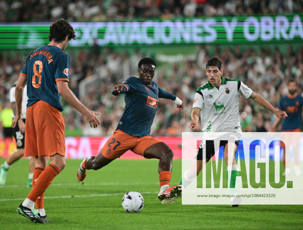 ESP LaLiga EA Sports: Racing Santander vs. Valencia CF — David Otorbi of Valencia CF during the LaLiga EA Sports match between Racing Santander and Valencia CF, played at Campos de Sport de El Sardinero Stadium in Cantabria on October 11, 2026, in Spain — Spain Soccer