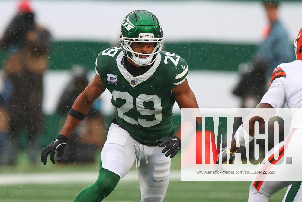 EAST RUTHERFORD, NJ - OCTOBER 11: Minkah Fitzpatrick 29 of the New York Jets during the game against the Cleveland Browns at MetLife Stadium on October 11, 2026 in East Rutherford, New Jersey. (Photo by Rich Graessle Icon Sportswire) NFL, American Football Herren, USA OCT 11 Browns at Jets Icon26101133099
