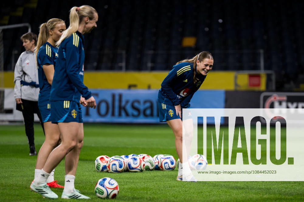 Sofia Reidy of the Swedish women’s national soccer team during a training session on October 12, 2026 in Stockholm. Photo by Emma Wallskog, BILDBYRAN, code EW JZ0768. soccer, football, fotball, World Cup qualifiers, FIFA Women’s World Cup qualifier, training, Sweden, women’s soccer, bbeng