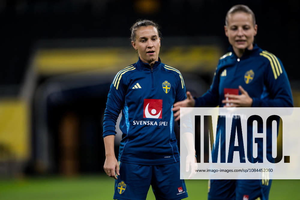 Julia Zigiotti Olme of the Swedish women’s national soccer team during a training session on October 12, 2026 in Stockholm. Photo by Emma Wallskog, BILDBYRAN, code EW JZ0768. soccer, football, soccer, World Cup qualifiers, FIFA Women’s World Cup qualifiers, training, Sweden, women’s soccer, BBENG
