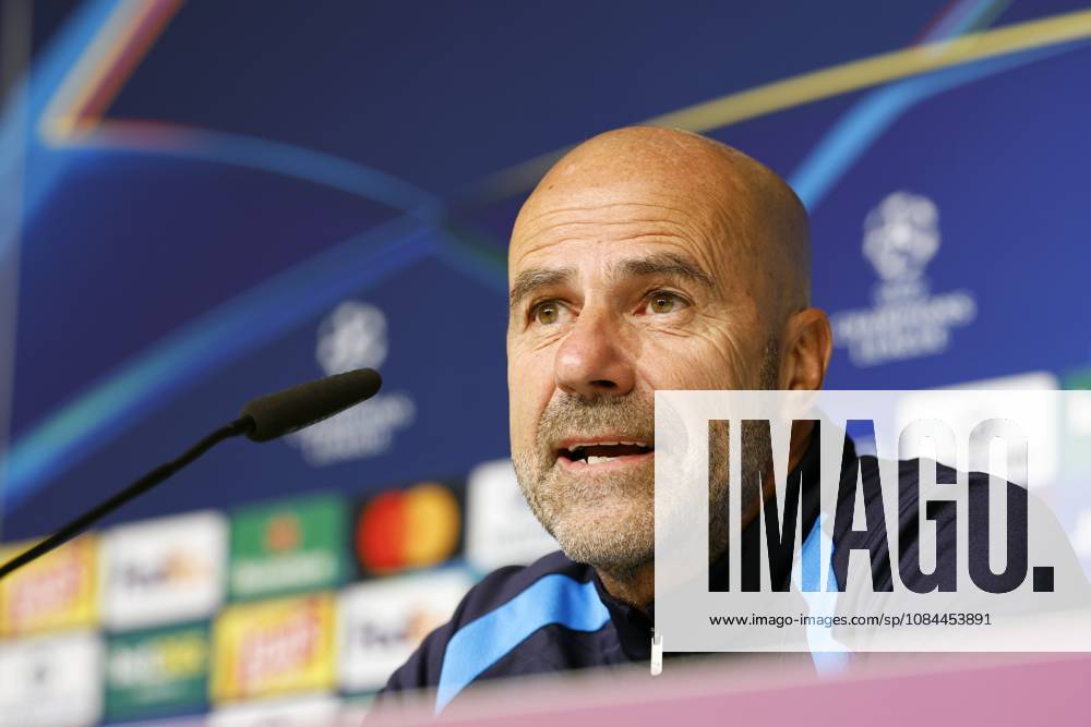 LEIPZIG - PSV Eindhoven coach Peter Bosz during the press conference, PK, Pressekonferenz ahead of the UEFA Champions League match between RB Leipzig and PSV Eindhoven at the RB Arena on October 12, 2026, in Leipzig, Germany. MAURICE VAN STEEN ANP ANPxSportx IVx 572246097 originalFilename: 572246097