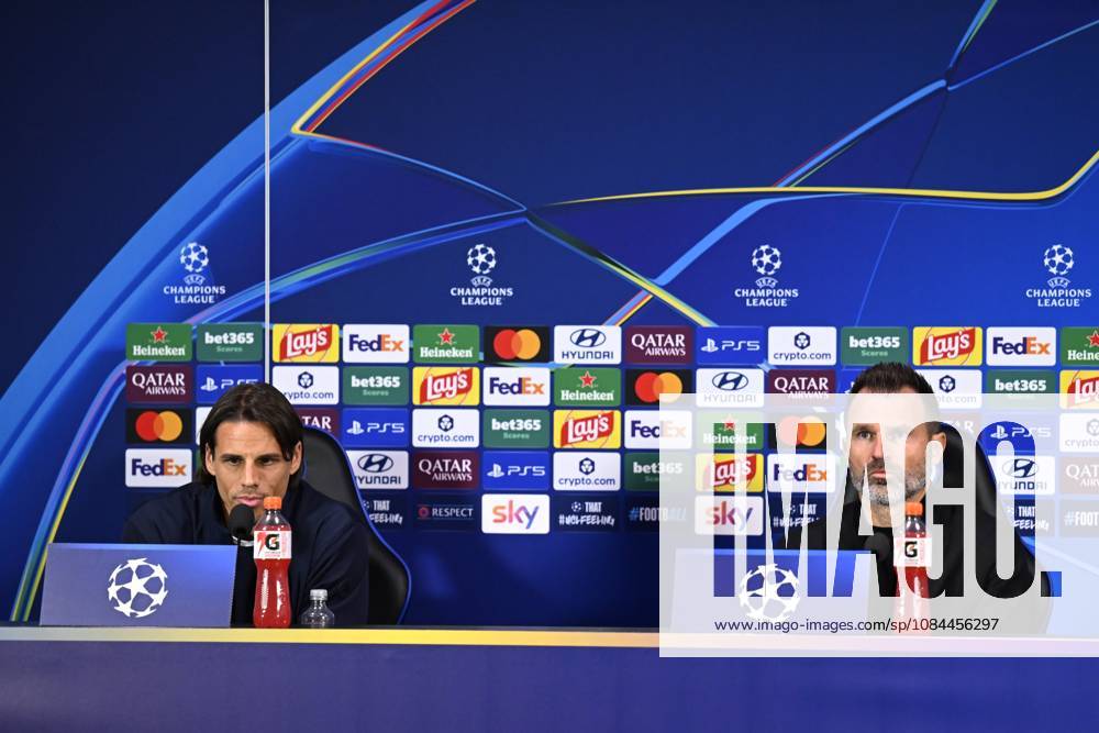Inter Milan v Club Brugge - UEFA Champions League Media Activities 12 10 2026 MILAN, ITALY - OCTOBER 12 : Sommer Yann goalkeeper of Club Brugge and Leko Ivan head coach of Club Brugge speaking with the media during a pre-match press conference, PK, Pressekonferenz ahead of the UEFA Champions League 2026 27 League Phase matchday 2 match between Inter Milan and Club Brugge on October 12, 2026 in Milan, Italy, 12 10 2026 Milan Italy