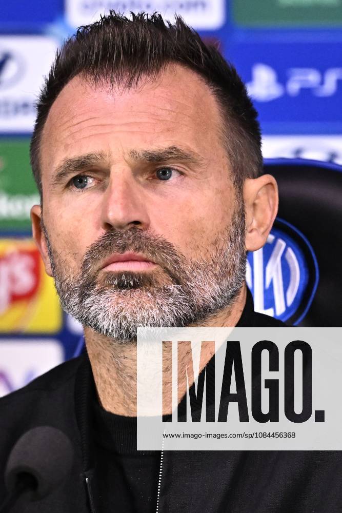 Inter Milan v Club Brugge - UEFA Champions League Media Activities 12 10 2026 MILAN, ITALY - OCTOBER 12 : Leko Ivan head coach of Club Brugge speaking with the media during a pre-match press conference, PK, Pressekonferenz ahead of the UEFA Champions League 2026 27 League Phase matchday 2 match between Inter Milan and Club Brugge on October 12, 2026 in Milan, Italy, 12 10 2026 Milan Italy