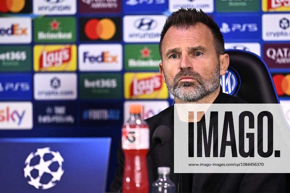 Inter Milan v Club Brugge - UEFA Champions League Media Activities 12 10 2026 MILAN, ITALY - OCTOBER 12 : Leko Ivan head coach of Club Brugge speaking with the media during a pre-match press conference, PK, Pressekonferenz ahead of the UEFA Champions League 2026 27 League Phase matchday 2 match between Inter Milan and Club Brugge on October 12, 2026 in Milan, Italy, 12 10 2026 Milan Italy