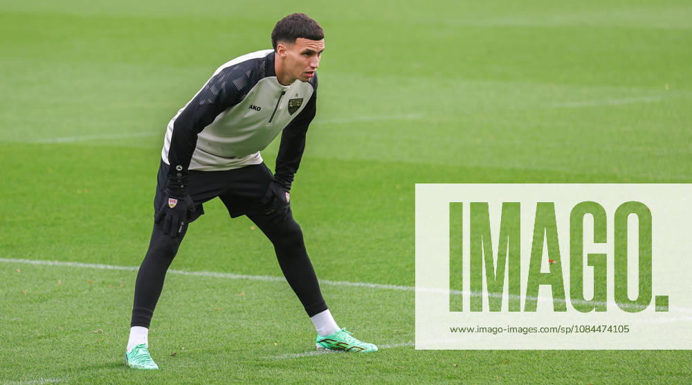 Germany, Stuttgart, VfB Stuttgart Soccer Practice, Bilal El Khannouss