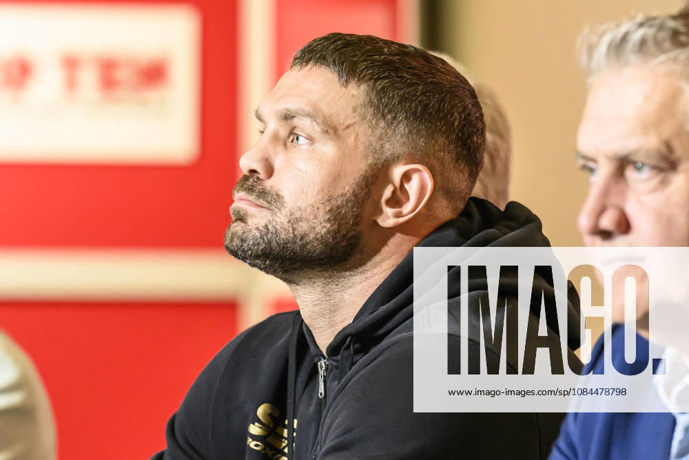 Pictured, from left: Roman Fress – WBO Intercontinental Champion, GER, Magdeburg, SES; first press conference ahead of the SES Boxing Gala on Saturday, November 14, 2026, at Messe Magdeburg, October 13, 2026,