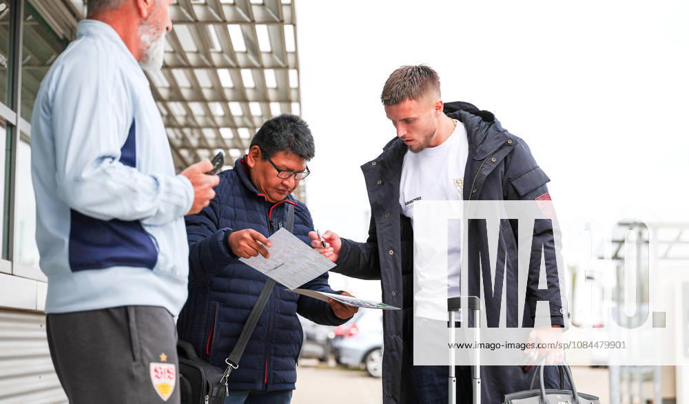 Stuttgart, Soccer, UEFA Champions League, 2026–2027 season, VfB Stuttgart flies to Bratislava, departure, Ermedin Demirovic