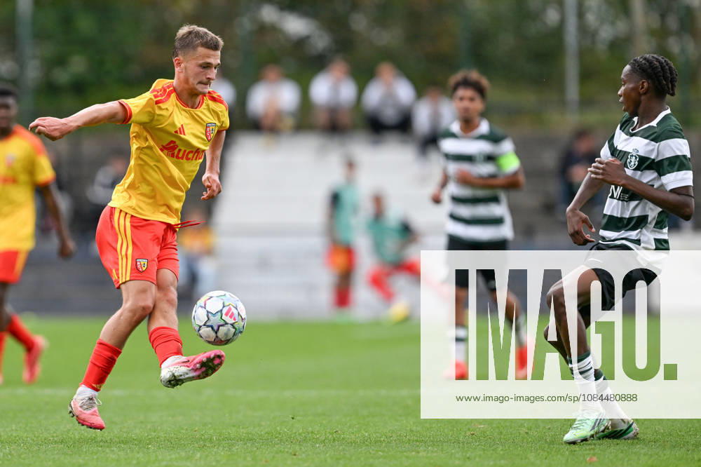 Youth League RC Lens vs Sporting CP Leopold Joursky (7) of Lens and Paulo Simao (6) of Sporting CP pictured in action during the Uefa Youth League matchday 2 game in the League phase in season 2026 - 2027 between Racing Club de Lens and Sporting CP Lissabon on October 13 , 2026 in Avion, Belgium. (Photo by David Catry sportpix) Avion CTS La Gaillette Belgium