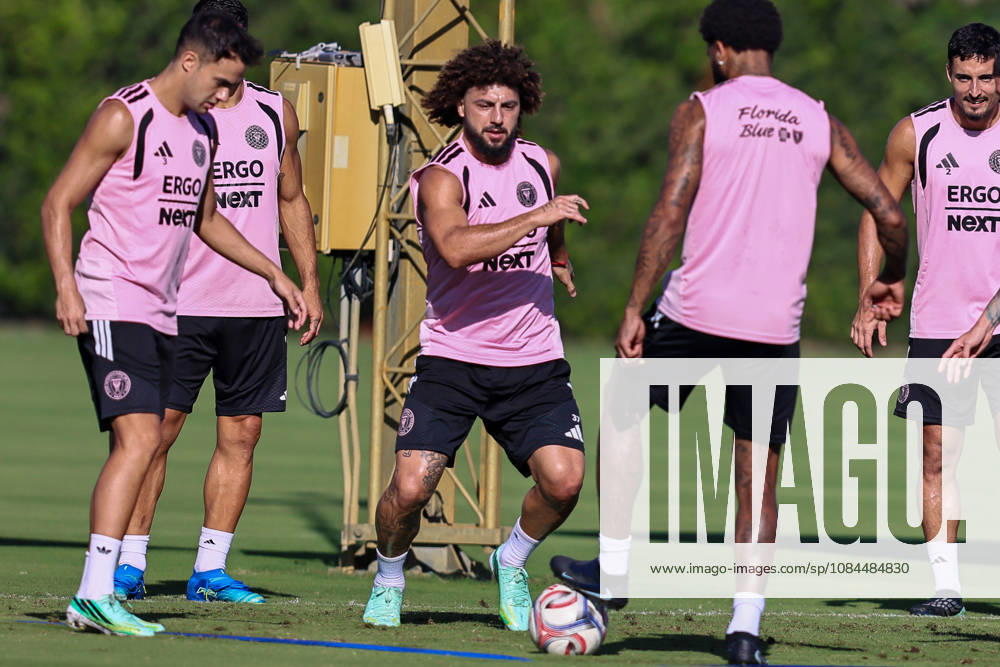 FORT LAUDERDALE, FL - OCTOBER 13: Inter Miami CF defender Maximiliano Falcon (37) is seen during an Inter Miami Training Session at Florida Blue Training Center on October 13, 2026 in Fort Lauderdale, Florida. (Photo by Chris Arjoon Icon Sportswire) SOCCER: OCT 13 Inter Miami CF Training Icon2610130000031