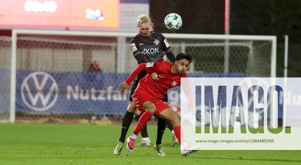 Men s, Soccer, 2026–2027 Season, 3rd Division, Matchday 9: TSV Havelse vs. FC Würzburger Kickers; from left: Luke Hemmerich (FC Würzburger Kickers), Yusuf Wardak (TSV Havelse); Eilenriedestadion, Hanover, Lower Saxony, Germany