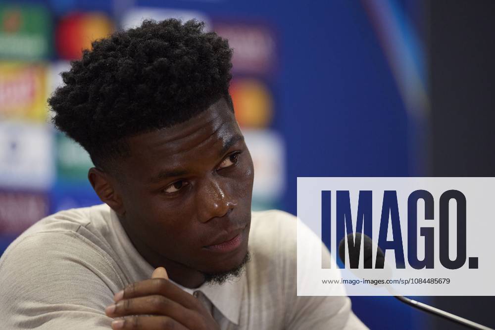 Aurelien Tchouameni (Real Madrid CF) attends a press conference, PK, Pressekonferenz on the eve of the UEFA Champions League 2026 2027 match between AS Roma and Real Madrid CF..Real Madrid CF is holding its pre-match press conference ahead of its second UEFA Champions League game. Rome Italy - ZUMAs197 20261013_aaa_s197_141