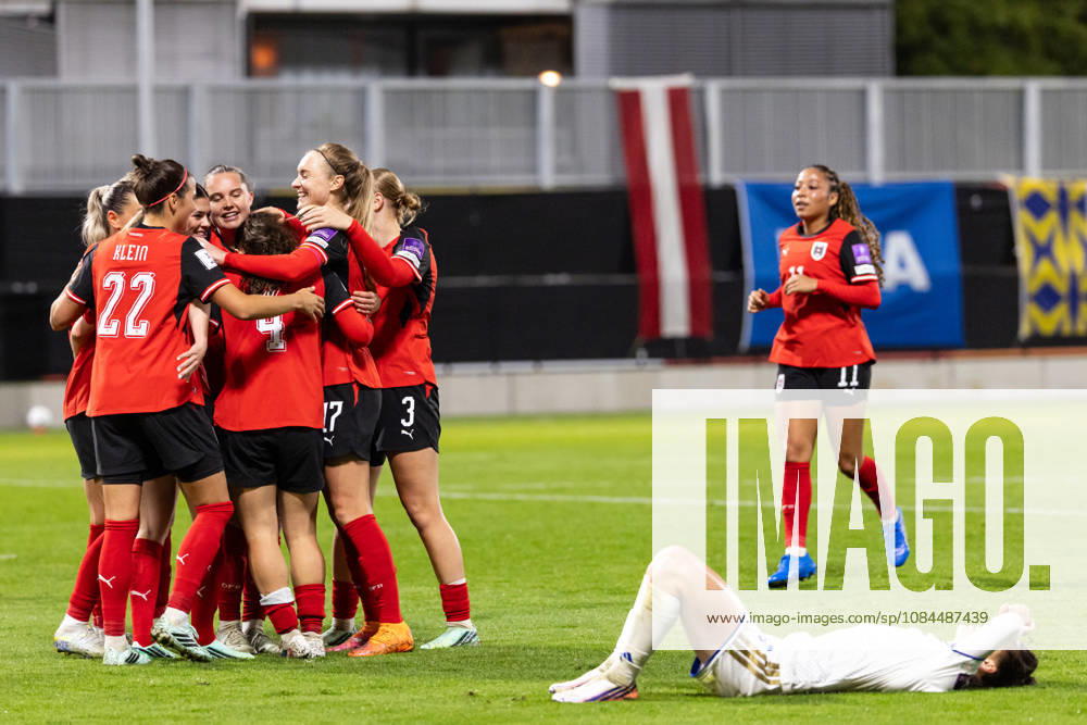 SOCCER - FIFA World Cup, WM, Weltmeisterschaft, Fussball 2027, quali, AUT vs KOS VIENNA,AUSTRIA,13.OCT.26 - SOCCER - FIFA Women s World Cup 2027, european qualifiers, OEFB international match, Länderspiel, Nationalmannschaft Austria vs Kosovo. Image shows the rejoicing of AUT and the disappointment of KOS. GEPAxpictures Rauthner