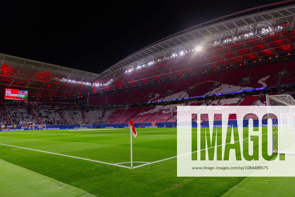Soccer: UEFA Champions League, Group Stage, Matchday 2, October 13, 2026, RB Leipzig vs. PSV Eindhoven, Red Bull Arena Leipzig, wide shot, interior view