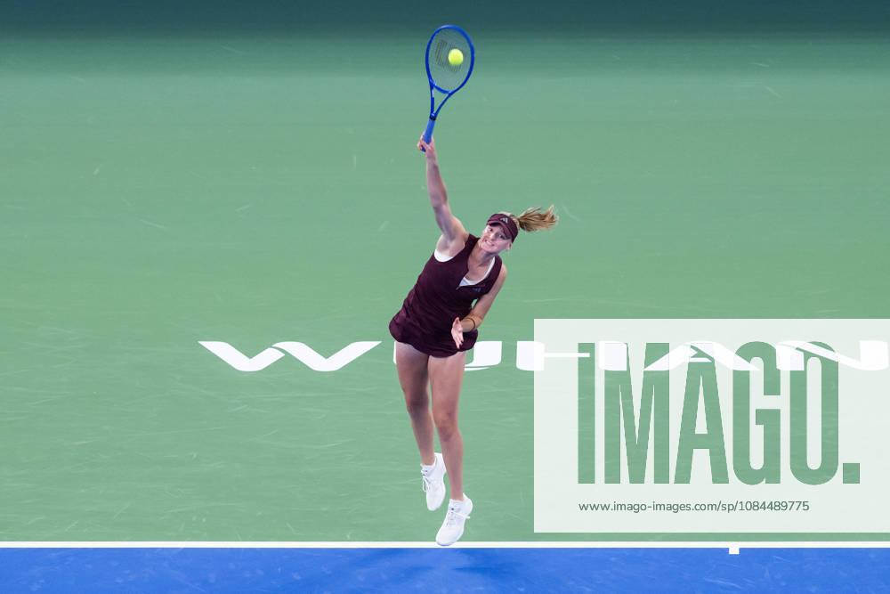 American tennis player Ashlyn Krueger, seen in action during the Wuhan Open final match played at the Optics Valley International Tennis Center against Chinese tennis player Shuai Zhang (Not in picture) in Wuhan. Ashlyn Krueger defeated Shuai Zhang with a score of 6-3, 6-0. 2026 WTA, Tennis Damen Wuhan Open: Ashlyn Krueger - Shuai Zhang In Wuhan, China - 13 Oct 2026 - ZUMAs197 20261013_aaa_s197_155