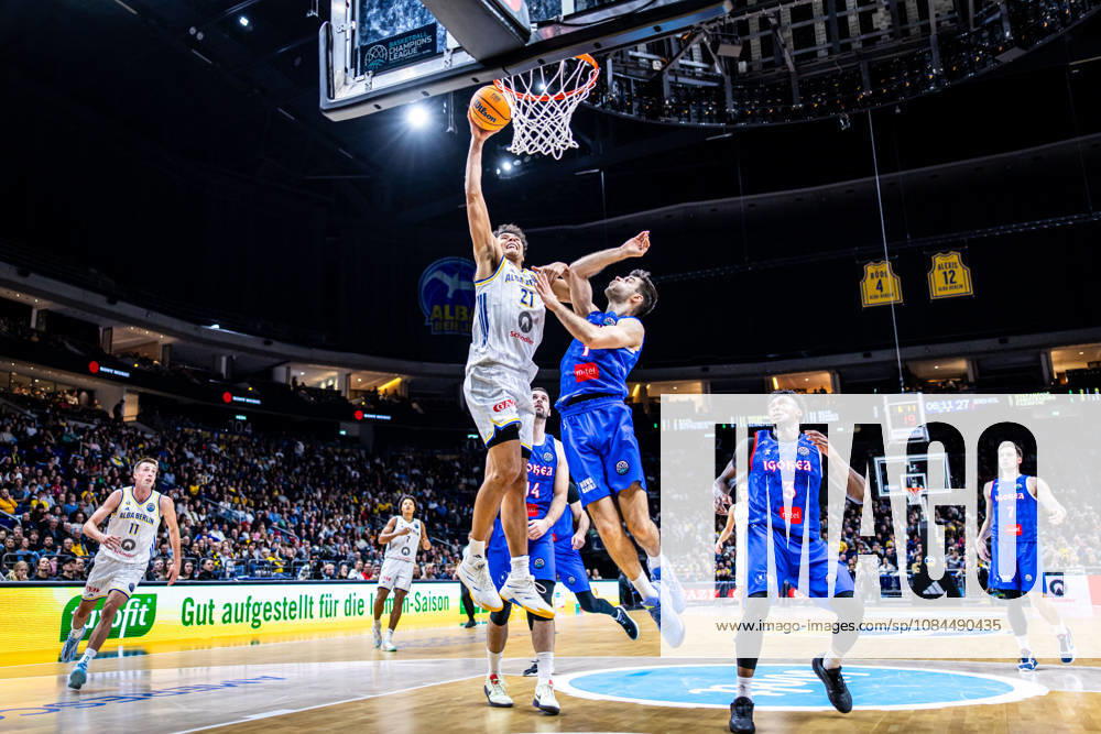 Basketball Berlin, October 13, 2026; 2026–2027 Season; FIBA BCL Regular Season, Group G; Basketball Champions League; Alba Berlin; Igokea M. Tel. Aleksandrovac; Brandon Angel; Alba Berlin, No. 21