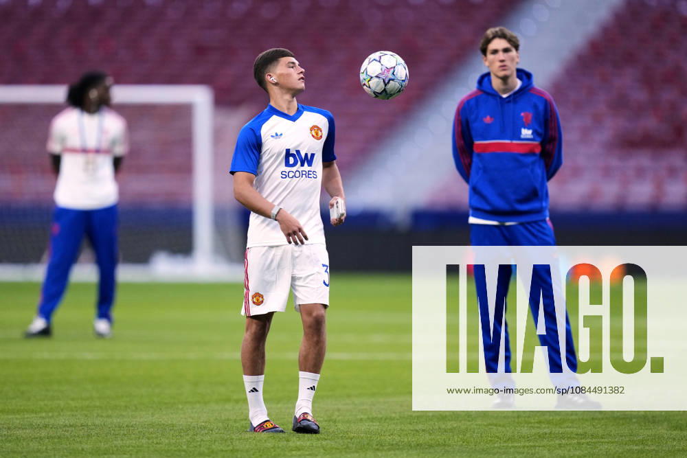 ESP: Atletico de Madrid v Manchester United, ManU FC. UEFA Champions League. Matchday 2. Shea Lacey of Manchester United during the UEFA Champions League match between Atletico de Madrid and Manchester United FC played at Riyadh Metropolitano Stadium on 13 Oct 2026 in Barcelona, Spain. kpng