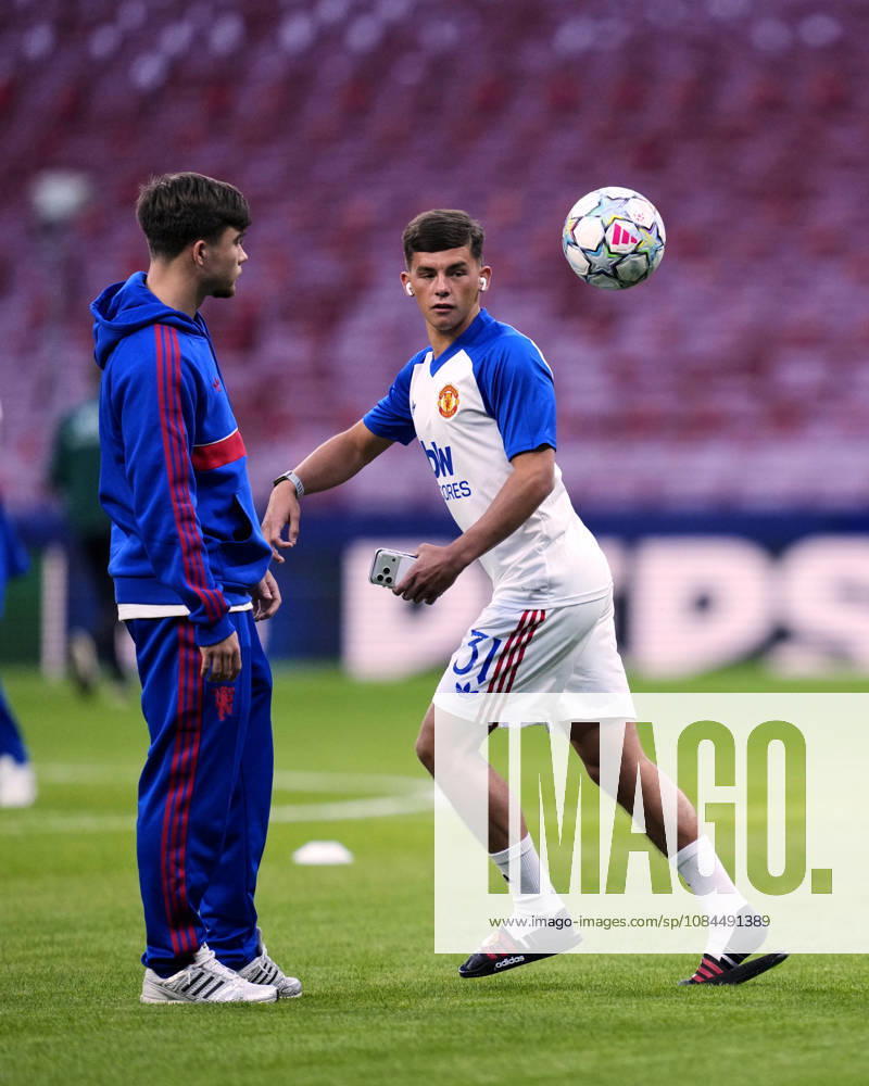 ESP: Atletico de Madrid v Manchester United, ManU FC. UEFA Champions League. Matchday 2. Shea Lacey of Manchester United during the UEFA Champions League match between Atletico de Madrid and Manchester United FC played at Riyadh Metropolitano Stadium on 13 Oct 2026 in Barcelona, Spain. kpng