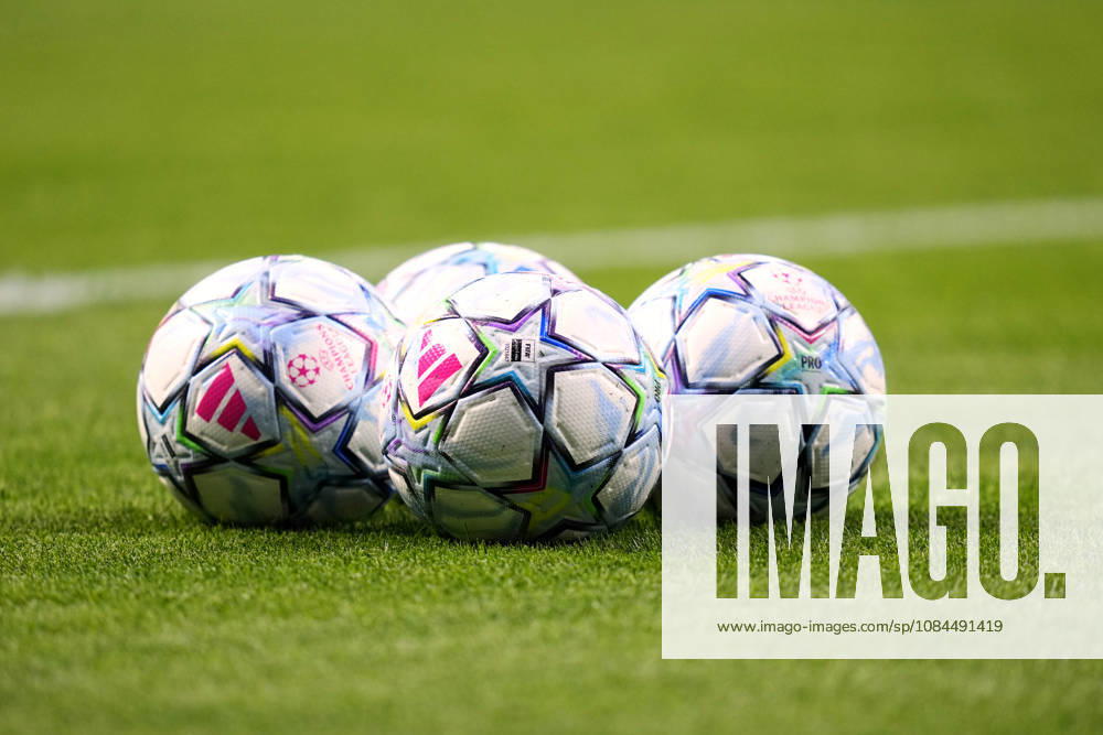 ESP: Atletico de Madrid v Manchester United, ManU FC. UEFA Champions League. Matchday 2. UEFA Champions League official balls during the UEFA Champions League match between Atletico de Madrid and Manchester United FC played at Riyadh Metropolitano Stadium on 13 Oct 2026 in Barcelona, Spain. kpng