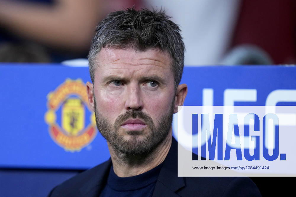 ESP: Atletico de Madrid v Manchester United, ManU FC. UEFA Champions League. Matchday 2. Michael Carrick, head coach of Manchester United during the UEFA Champions League match between Atletico de Madrid and Manchester United FC played at Riyadh Metropolitano Stadium on 13 Oct 2026 in Barcelona, Spain. kpng