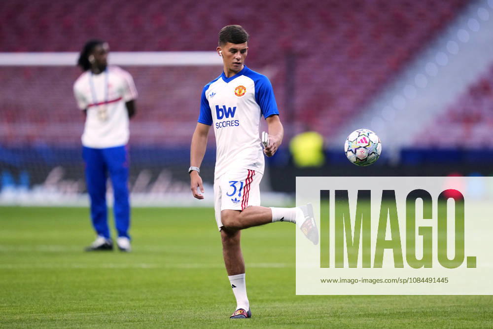 ESP: Atletico de Madrid v Manchester United, ManU FC. UEFA Champions League. Matchday 2. Shea Lacey of Manchester United during the UEFA Champions League match between Atletico de Madrid and Manchester United FC played at Riyadh Metropolitano Stadium on 13 Oct 2026 in Barcelona, Spain. kpng