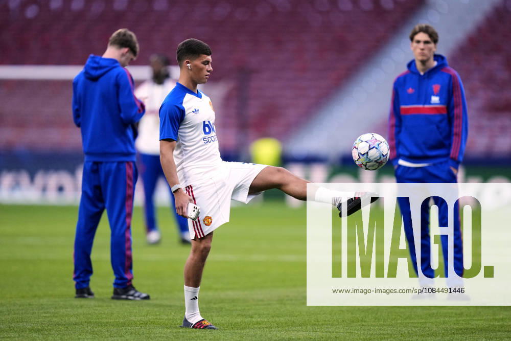ESP: Atletico de Madrid v Manchester United, ManU FC. UEFA Champions League. Matchday 2. Shea Lacey of Manchester United during the UEFA Champions League match between Atletico de Madrid and Manchester United FC played at Riyadh Metropolitano Stadium on 13 Oct 2026 in Barcelona, Spain. kpng