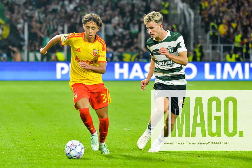 Mezian Mesloub (RC Lens) Jesse Derry (Sporting Club Portugal)