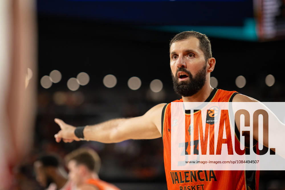 EuroLeague Round 5 match between Valencia Basket and Olympiacos Piraeu Nikola Mirotic of Valencia Basket in action during the EuroLeague Round 5 match between Valencia Basket and Olympiacos Piraeu at Roig Arena, (Valencia ) on October 13, 2026.