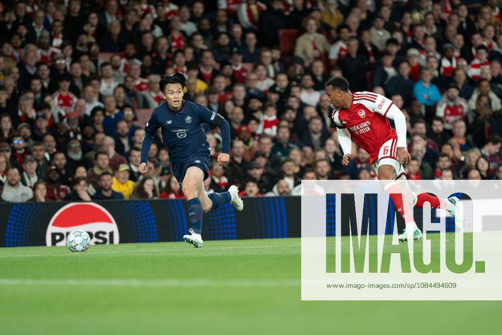 Arsenal v LOSC Lille - UEFA Champions League Ayase Ueda of LOSC Lille in action during the UEFA Champions League league phase match between Arsenal and LOSC Lille at Emirates Stadium on October 13, 2026 in London, England. London Emirates Stadium England UK